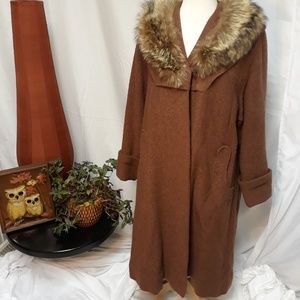 Julliard vintage virgin wool/fur winter jacket